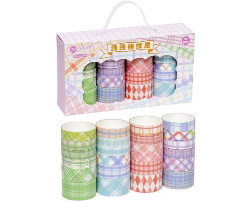 Набір декоративного паперового скотчу XM-JD2576, 24 шт