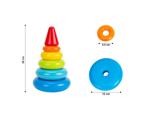 Детская развивающая игрушка "Пирамидка" ТехноК 6863TXK