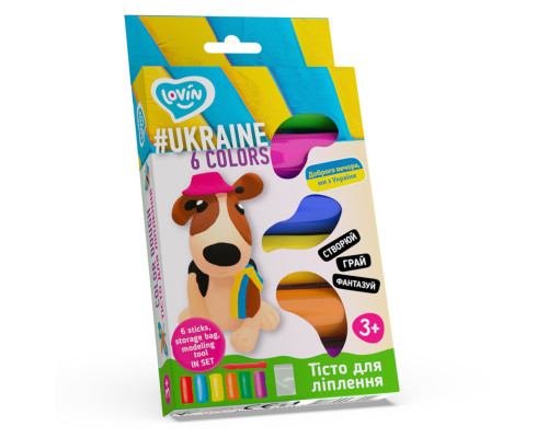 Набір для ліплення з тістом Асорті 6 кольорів #Ukraine TM Lovin 41171