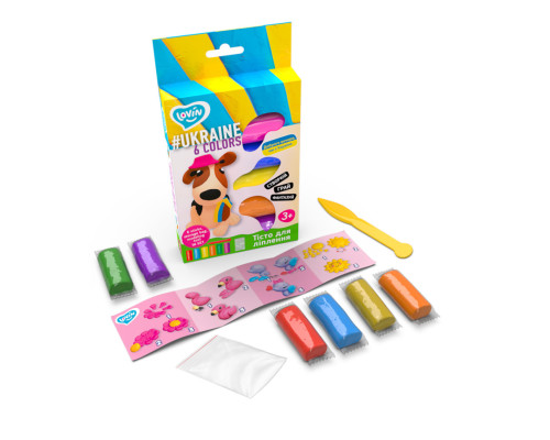 Набір для ліплення з тістом Асорті 6 кольорів #Ukraine TM Lovin 41171