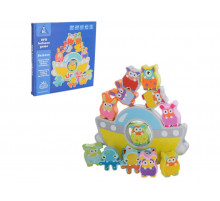 Деревянный балансир "Корабль" Bambi MD 1661 с фигурками животных Деревянный балансир "Корабль" Bambi MD 1661 с фигурками животных
