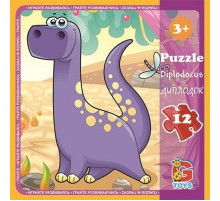 Пазли дитячі "Динозаври" LD02, 12 елементів