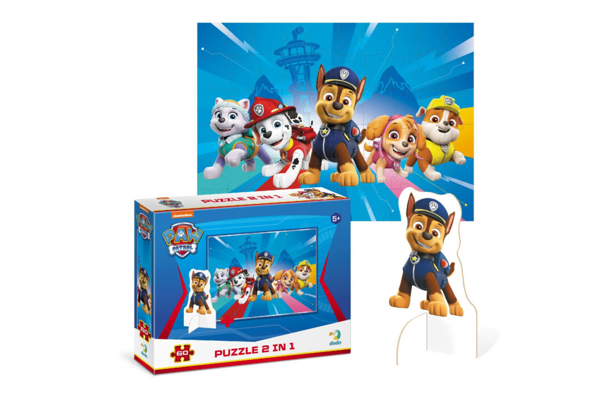 Дитячі Пазли Paw Patrol "Готові до пригод" DoDo 200163 60 елементів, з фігуркою
