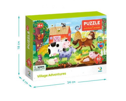 Дитячий пазл "Сільські пригоди" 300377, 60 деталей