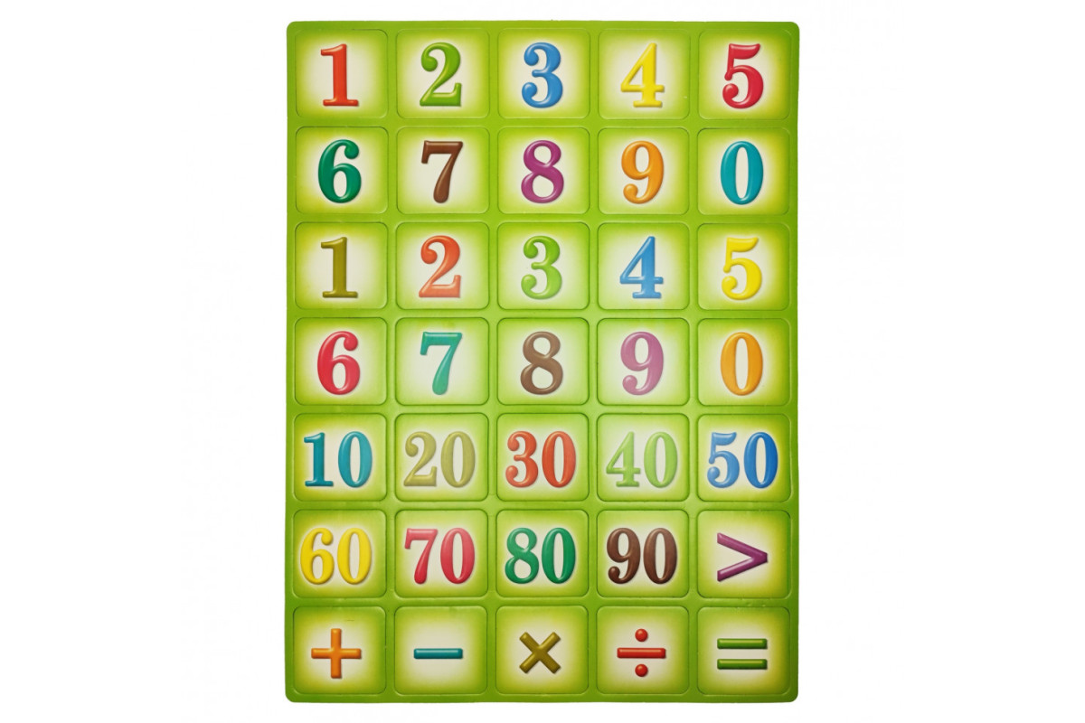 Дитячий навчальний набір магнітів "Цифри" 1151ATS для 3х років Зелений