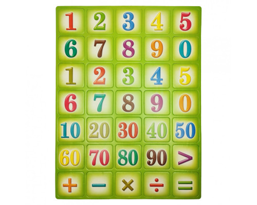 Дитячий навчальний набір магнітів "Цифри" 1151ATS для 3х років Зелений