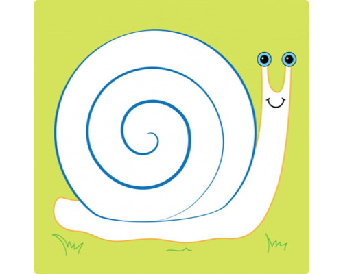 Развивающая книжка Наклейки-картинки "Улитка" 668002, 8 страниц