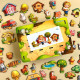 Настольная развивающая игра "Панорама: ферма" Ubumblebees (ПСФ130) PSF130 с карточками