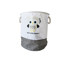Корзина для игрушек и белья "Hello cute animals Сова" MGZ-1006(Grey) 35 х 40 см
