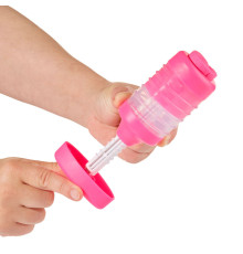 Незастигаюча маса для ліплення з пресом 595106, 5х6х19 см Рожевий