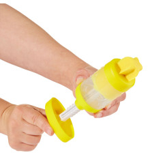 Незастигаюча маса для ліплення з пресом 595106, 5х6х19 см Жовтий