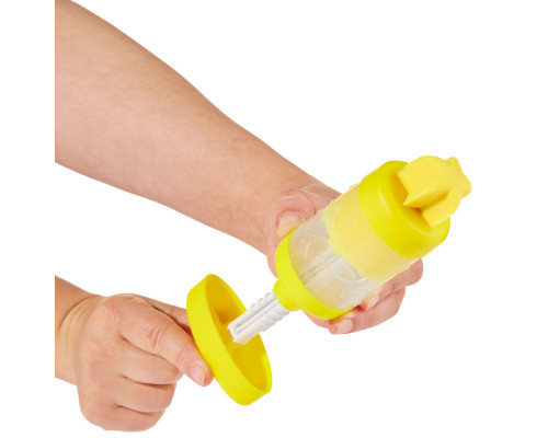 Незастигаюча маса для ліплення з пресом 595106, 5х6х19 см Жовтий