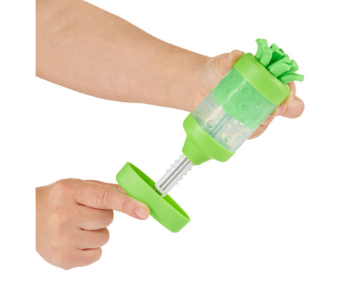 Незастигаюча маса для ліплення з пресом 595106, 5х6х19 см Зелений