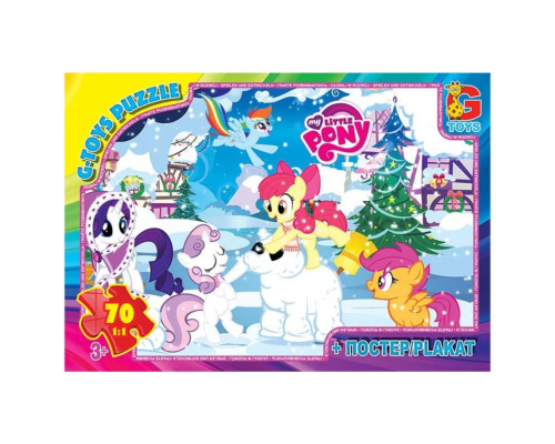 Дитячий пазл "My little Pony" MLP034 постер, 70 елементів