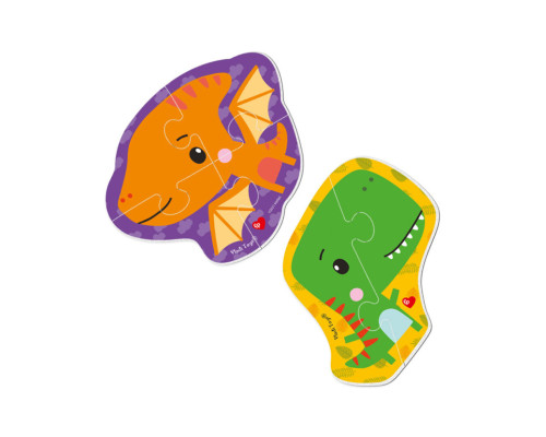 Магнитные беби пазлы "Динозаврики" Vladi Toys VT3208-16