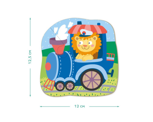 Детский пазл Транспорт DoDo 300154, 2-3-4 элемента