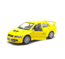 Коллекционная машинка "Mitsubishi Evolution VII" KT5052W(Yellow) масштаб 1:42
