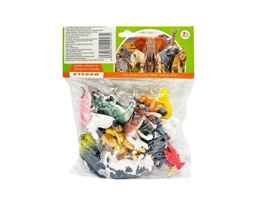 Игровой набор фигурок "Дикие животные" B15, 18 шт в пакете
