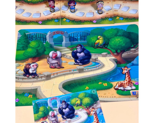 Деревянная настольная игра на развитие памяти "Зоопарк" PSD301