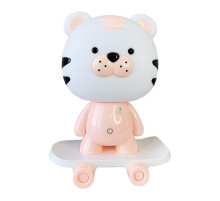 Нічник дитячий «Тигр на скейті» MGZ-1408(Pink) мережевий, живлення від USB