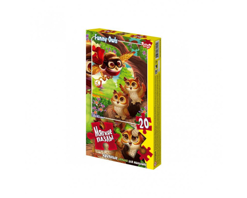 Мягкие пазлы "Совы" S20-09-03, 20 элементов
