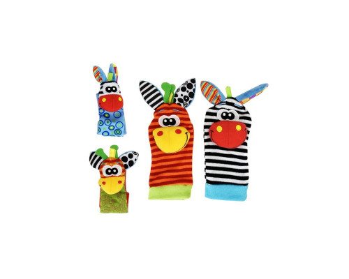 Набор носочки и браслетики "Зебра и жираф" MGZ-1209