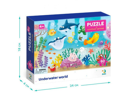Дитячий пазл "Підводний світ" 300378, 60 деталей