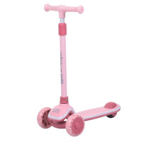 Детский самокат 3-х колесный 5566A-pink, до 25 кг
