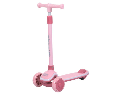 Дитячий самокат 3-х колісний 5566A-pink, до 25 кг