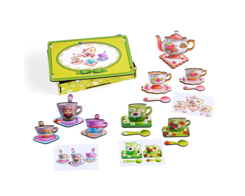 Настольная игра "Веселое чаепитие" Ubumblebees (ПСД191) PSD191 деревянная