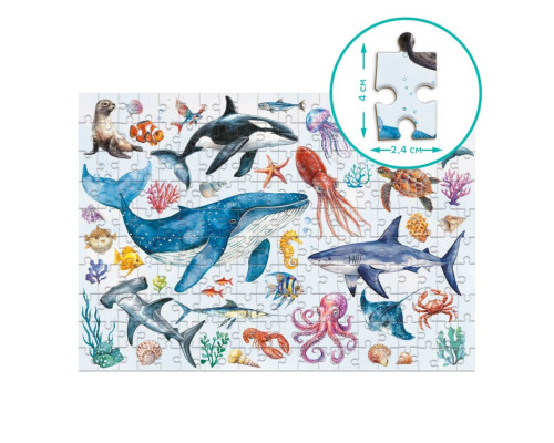 Дитячий пазл Монтессорі "Океанічні тварини" 300630, 200 елементів