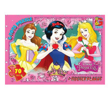 Дитячий пазл класичний "Принцеси Дісней" PD92 постер 70 елементів
