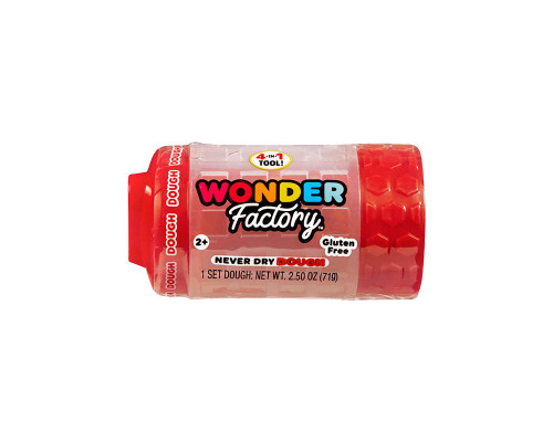 Незастигаюча маса для ліплення в баночці 595120, 5x5x8 см Червоний