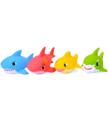 Дитячі іграшки для купання "Акули" SQ22013-5 набір 4 штучки, від 6 см