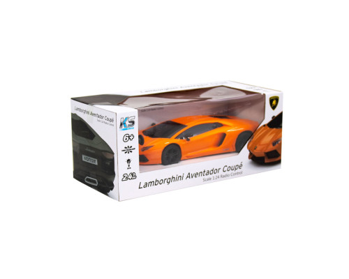 Автомобиль на радиоуправлении LAMBORGHINI AVENTADOR LP 700-4 KS DRIVE 124GLBO светятся фары