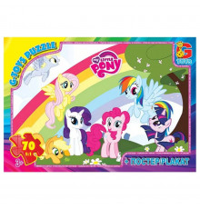 Детский пазл "My little Pony" MLP035 постер, 70 элементов