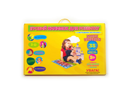 Игровой коврик "Замок принцессы" 190013 фигурки на липучках