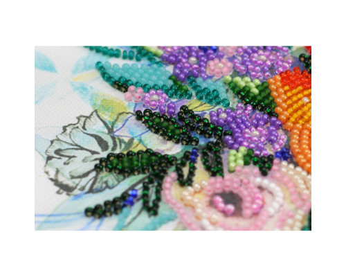 Набір-міді для вишивання бісером "Квіткова феєрія" AMB-067 20х20 см