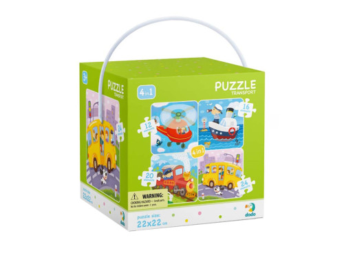 Дитячий набір пазлів "Транспорт" DoDo 300132, 4 в 1