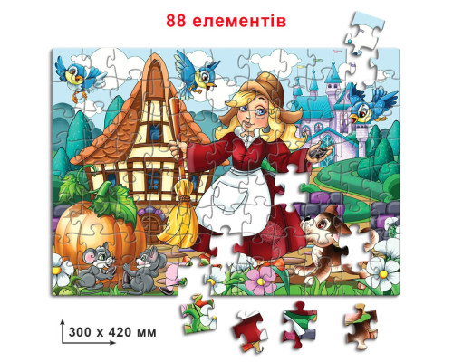 Дитячі пазли Попелюшка 83385, 88 елементів