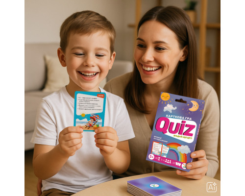 Настільна карткова гра для дітей "Вікторина: Вгадай: що це?!" 301247