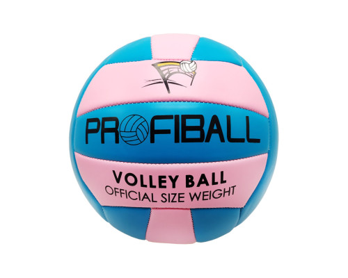 М'яч волейбольний EV-3159 20,7 см Рожевий-синій