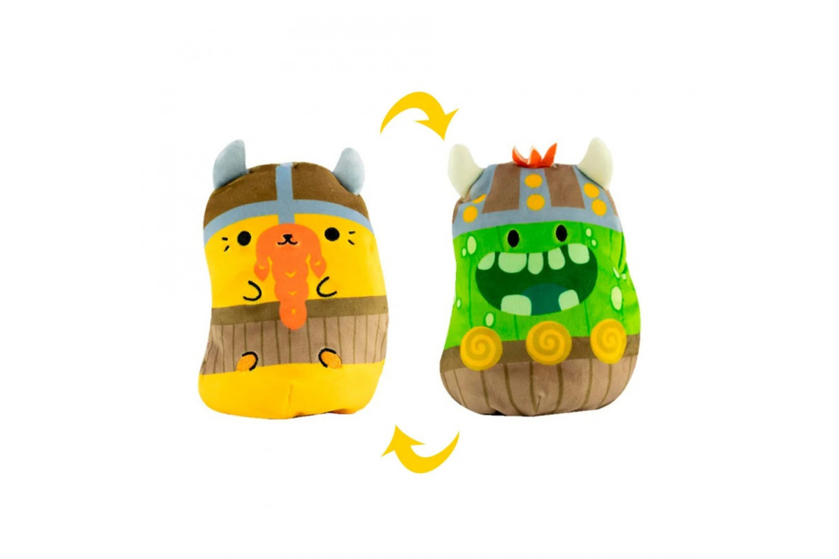 Мягкая игрушка 2 в 1 Котик и огурчик Викинги Cats Vs Pickles CVP2200-1 Мягкая игрушка 2 в 1 Котик и огурчик Викинги Cats Vs Pickles CVP2200-1