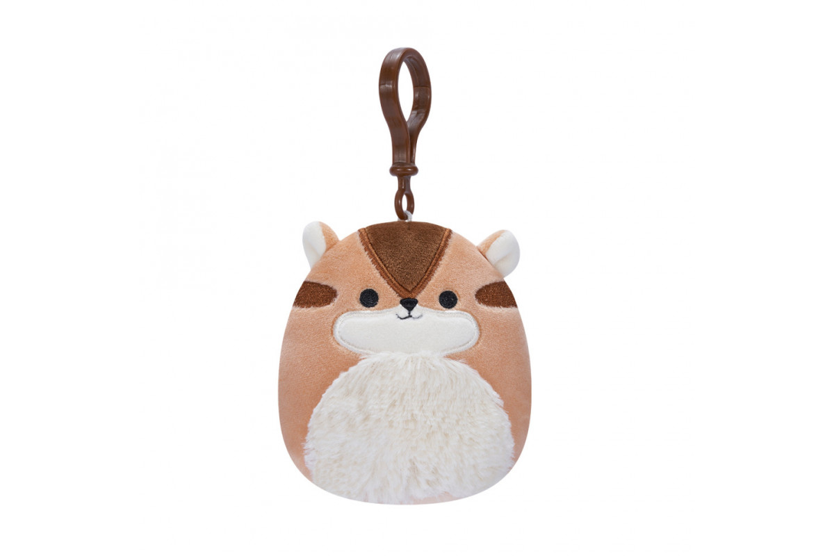 М'яка іграшка на кліпсі Бурундук Мельзі SQUISHMALLOWS SQCP00148, 9 см