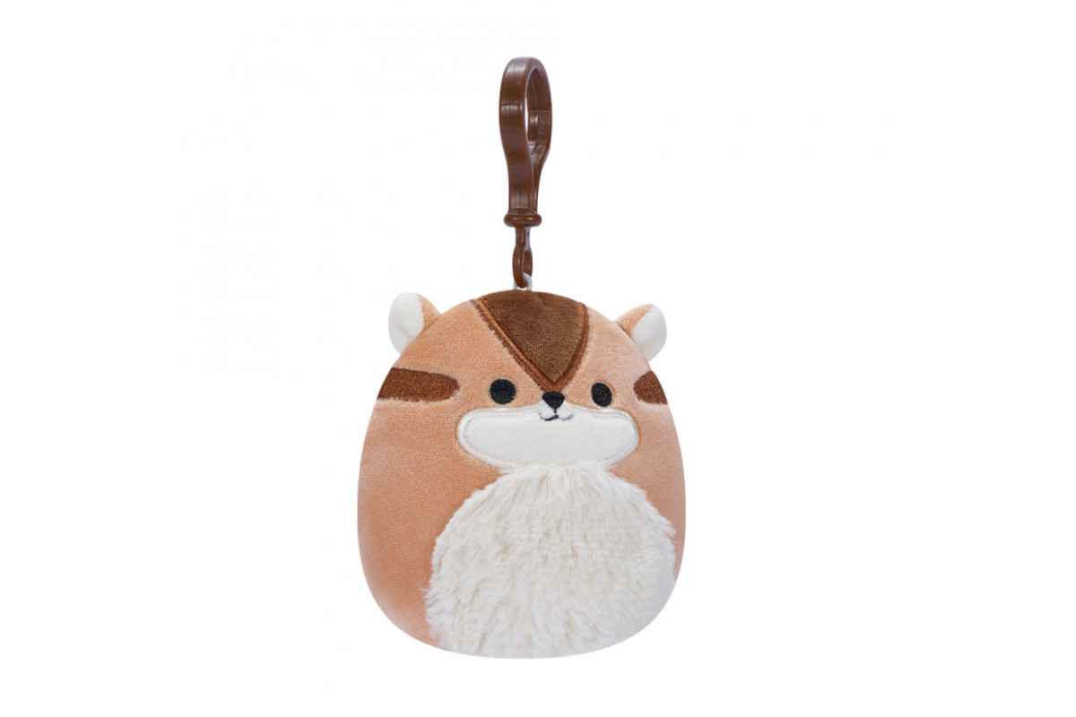 М'яка іграшка на кліпсі Бурундук Мельзі SQUISHMALLOWS SQCP00148, 9 см
