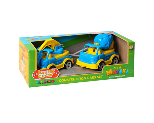 Игровой набор Бетономешалка и экскаватор "Mini Matiki" 002/14BMS(Blue) подвижные элементы