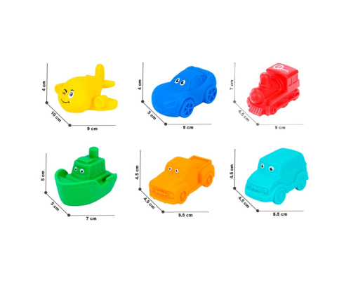 Игрушка "Набор для ванной ТехноК", арт.8973TXK, 6 шт.