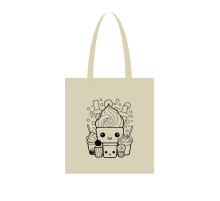 Экосумка для покупок "Мороженое" Сумка-шоппер 190CCT-7, 38 x 42 см (190г/м2)