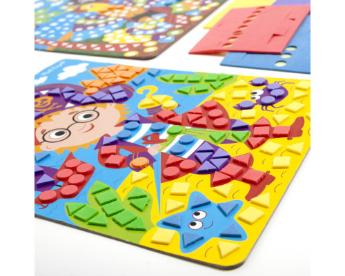 Набор для творчества "Мягкая мозаика. Пират" VT4511-04, 410 мягких наклеек