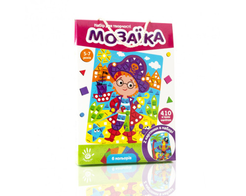 Набор для творчества "Мягкая мозаика. Пират" VT4511-04, 410 мягких наклеек